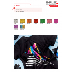 L735 Orgovánová Glam nažehľovací fólia / B-flex