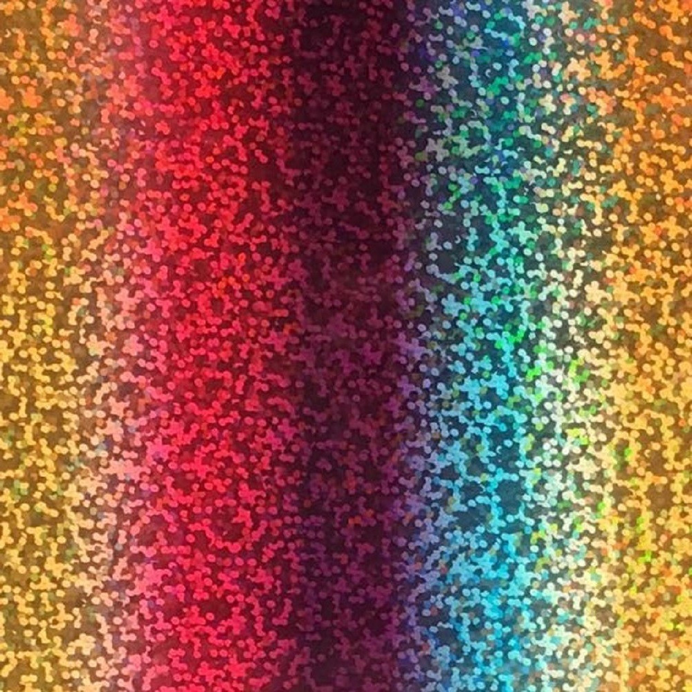 L777 Regenbogen Glam Flex Bügelfolie / B-flex