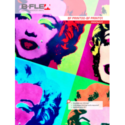 BF PRINT00 Weiße Semi-matte Print Bügelfolie / B-flex