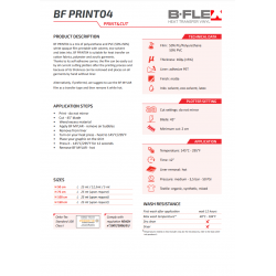 BF PRINT04 White matt Print termal transfer film / B-flex