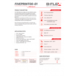 BF PRINT00 EVO White semi-matte Print flex heat transfer vinyl / B-flex