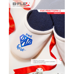 BF PRINT TOP/G EVO Weiße Glänzend Print turbo flex termal transfer Bügelfolie / B-flex