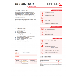 BF PRINTOLD Old Fashion Weiße Matt Print Bügelfolie / B-flex