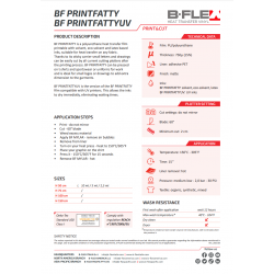 BF PRINTFATTY Biela matná tlačová nažehľovací fólia / iDigit