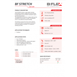 H730 Rote Stretch flex Bügelfolie / B-flex