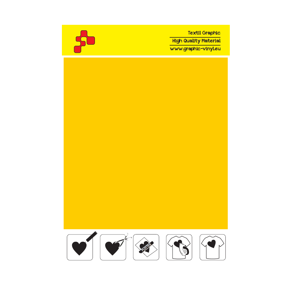 IDP418A Medium Yellow (Sheet) termal transfer film / iDigit