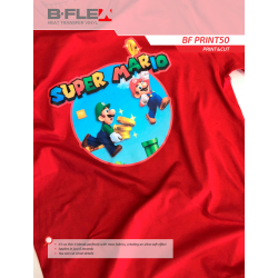 BFPRINT50 Biela matná tlačová nažehľovací fólia / iDigit