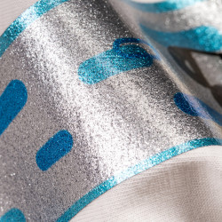 BFPRINTGW Biela Glitter tlačová nažehľovací fólia / B-flex