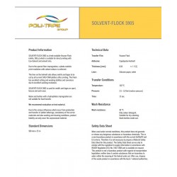 5905 White print solvent-flock termal transfer film / Poli-Flock