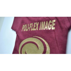 436 Blue Glitter thermal transfer film / Poli-flex