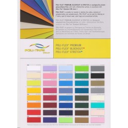 413A Türkis (Blattfolie) Flex Bügelfolie / POLI-FLEX PREMIUM