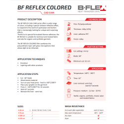 BFREF720 Reflektierende Neongelbe Thermotransferfolie / B-flex