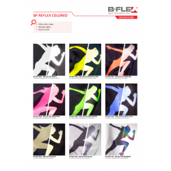 BFREF730 Reflexná neónová červená nažehľovací fólia / B-flex