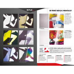 BFREF730 Reflektierende Neonrote Thermotransferfolie / B-flex