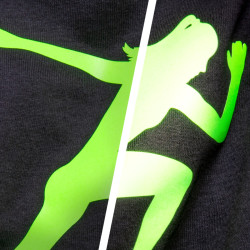 BFREF750 Reflective neon green iron-on film / B-flex