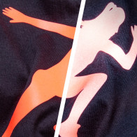 BFREF730 Reflective Neon red heat transfer vinyl / B-flex