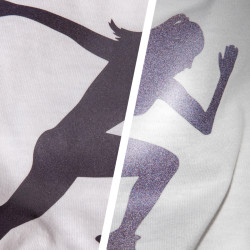 BFREF710 Reflective Black heat transfer vinyl / B-flex