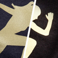 BFREF792 Reflective Gold heat transfer vinyl / B-flex