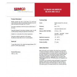 K600SILVER/355 Stříbrná zrcadlová plotrová fólie lesklá / Kemica