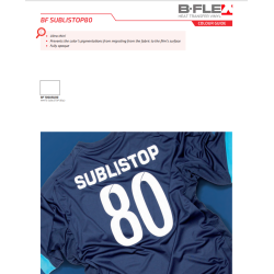 700SU80 Biela Sublistop flex nažehľovacia fólia / B-flex