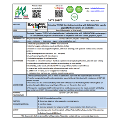 S901TA4 Subli print nažehľovací polyester textílie / CFP Flex