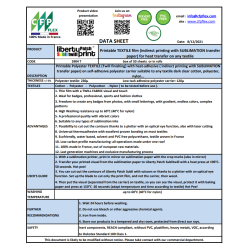 S904TA4 Subli print nažehľovací polyester textílie / CFP Flex