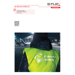 IDREF Reflexná strieborná nažehľovací fólia / iDigit