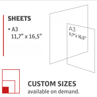 DTF TRANSFER FILM 100x A3 / B-flex