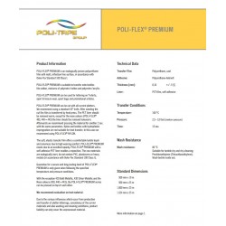 IDP475A Eisblaue (Blattfolie) Flex Bügelfolie / iDigit