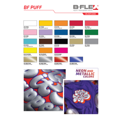 U736 Rosa PUFF flex Bügelfolie / B-flex