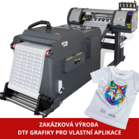 DTF transfery Hot Peel na zákazku – potlač textilu