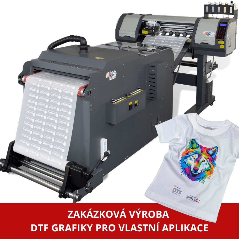 DTF Hot Peel transfery – odolná potlač za 4 sekundy / B-flex