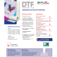 DTF Hot Peel transfery – odolná potlač za 4 sekundy / B-flex