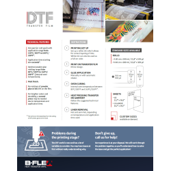 DTF TRANSFER FILM 300mm-100m / B-flex