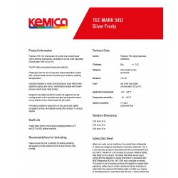 K5052SF Silver frosty Sandblasted polymeric film / Kemica