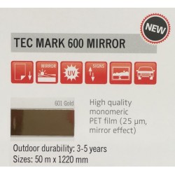 600 Zlatá zrkadlová plotrová fólia lesklá / KEMICA