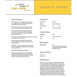 IDP436 Modrá Glitter nažehľovací fólia / iDigit