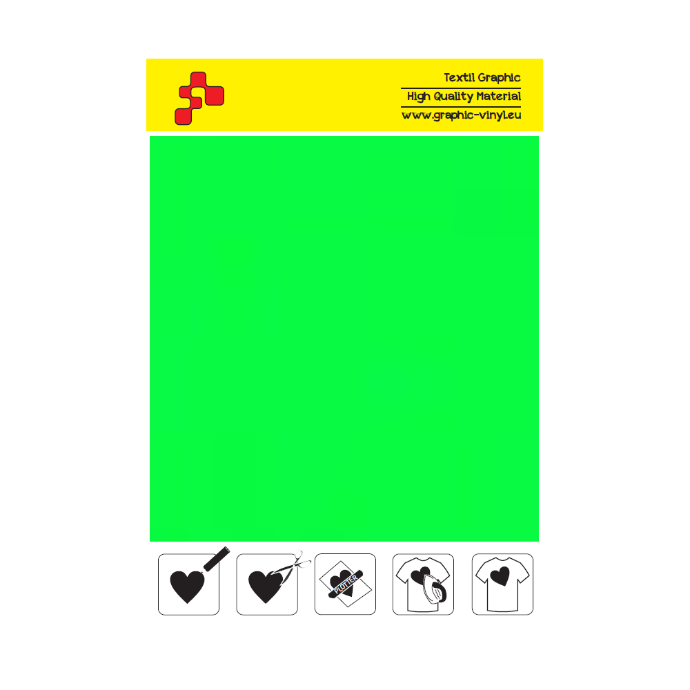 IDP441A Neon Green (Sheet) termal transfer film / iDigit