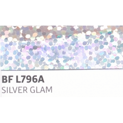 IDL796A Silbere Glam (Blattfolie) Flex Bügelfolie / iDigit