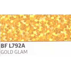 IDL792A Gold Glam (Blatt) Flex Bügelfolie / iDigit