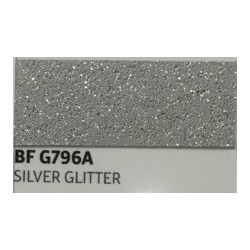 IDG796A Silberne Glitter (Blatt) FlexBügelfolie / iDigit