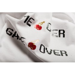 IDG734A Neonorange Glitter (Blatt) Flex Bügelfolie / iDigit