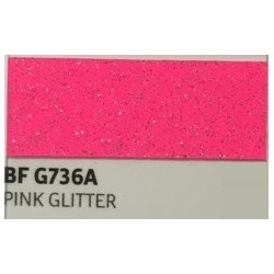 IDG736A Rosa Glitter (Blatt) Flex Bügelfolie / iDigit