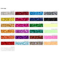 IDP432A Hot Pink Pearl Glitter (Sheet) termal transfer film / iDigit