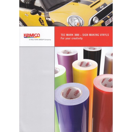 3000 White 3-5years old self-adhesive plotter vinyl gloss / Kemica