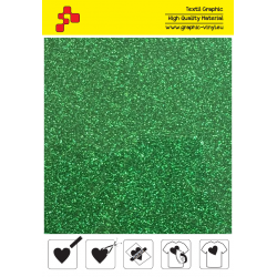 IDP455A Green Pearl Glitter (Sheet) termal transfer film / iDigit