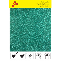 IDP450A Emerald Pearl Glitter (Sheet) termal transfer film / iDigit