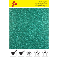 IDP450A Emerald Pearl Glitter (Sheet) termal transfer film / iDigit