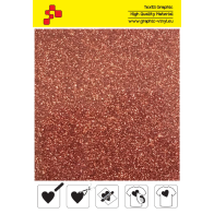 IDP452A Bronze Pearl Glitter (Blatt) Flex Bügelfolie / iDigit