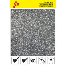 IDP459A Grey Pearl Glitter (Sheet) termal transfer film / iDigit